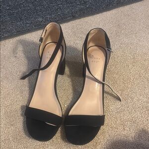 A New Day Women's Black Heeled Sandals